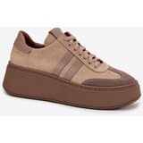 Zazoo Leather Suede Women's Sneakers On Platform | shoptok.hr