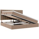 Krevet s od storage s madracem Kapućino 200 x 200 cm Lažna koža | Eponuda.com