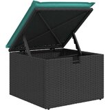  6-dijelni set vrtnih sofa s jastucima crni od poliratana bagrem | shoptok.hr