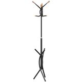  Stalak za kapute crni 176 cm od željeza obloženog prahom | shoptok.hr