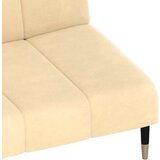  Kavč dvosed z ležiščem krem žamet, (21749650) | Shoptok.si