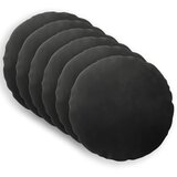  Presvlaka za jastuk 6 pcs HEERLEN Crna Ø 50 cm Baršun | shoptok.hr