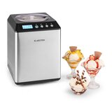 Klarstein Vanilly Sky Family, aparat za pripravo sladoleda in zamrznjenega jogurta, sladoledar, 250 W, 2,4 l, srebrn | Shoptok.si