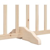  Vrata za pse s vratima sklopiva 6 panela 300 cm masivno drvo jela | Eponuda.com
