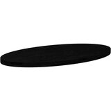 Stolna Mizna plošča temno rjava 100x50x4 cm trdna hrastovina ovalna, (5000268689) | Shoptok.si