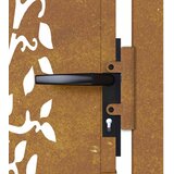  Vrtna vrata 100x175 cm Corten čelik Dizajn stabla | shoptok.hr