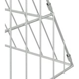 Kavez za piliće Srebrno 430 x 100 x 85 cm Cinkani čelik | shoptok.hr