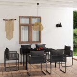  5-dijelni vrtni blagovaonski set crni Crna | shoptok.hr