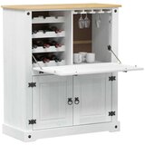  Ormar za vino Bijelo 97 x 45 x 114 cm Čvrsto borovo drvo | Eponuda.com
