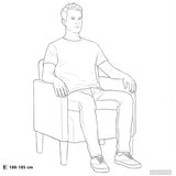 SOFA s naslonima za ruke tamno siva 54 cm baršunasta | Shoptok.si