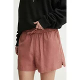 Roxy Lanene kratke hlače Lekeitio roza barva, ERJNS03490