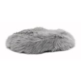 Native Natural Sivi jastuk od ovčje kože Round, ⌀ 40 cm Cene