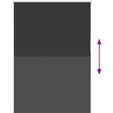 vidaXL Rolo zavjesa Blackout Black 95x130 cm Širina tkanine 90,7 cm | shoptok.hr