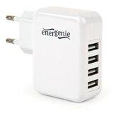  USB univerzalni strujni punjač GEMBIRD, 4-port, 5V, 3,1A, EG-U4AC-02, white Cijene