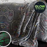 Catherine Lansfield Siva dječja deka sa svjetlećim efektom od mikropliša 130x170 cm Game Over – | shoptok.hr