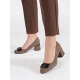 Shelvt Beige pumps with a bow | ePonuda.com