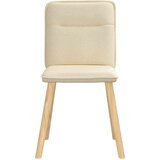 vidaXL Jedilni stoli 2 kosa krem blago | Shoptok.si