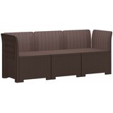 SOFA za vrt za 3 osobe sa izgledom rattan PP Smeđa | Eponuda.ba