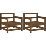  Vrtne stolice 2 kom boja meda masivna borovina | Eponuda.com
