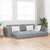 Krevet na razvlačenje Svijetlo siva 245 x 78 x 77 cm tkanina Cene
