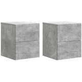  Stenski nočni omarici 2 pcs Betonsko siva 33 x 34,5 x 40 cm, (5000209933) | Shoptok.si