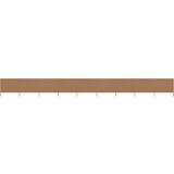  Vjetrobran s 9 panela od tkanine 1200 x 120 cm smeđe-sivi | Eponuda.com
