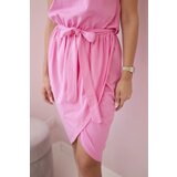 Kesi Tied dress with a clutch bottom pink | shoptok.hr
