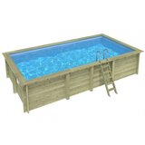  Drveni bazen AQUA 7x3,75 - V.1,45 m - metalni okvir | shoptok.hr