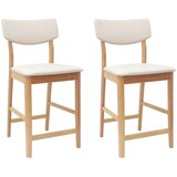  Trpezarijske stolice 2 pcs Prirodna 48 x 49 x 95 cm | shoptok.hr