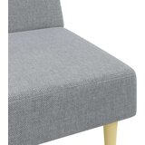 vidaXL Kavč dvosed s stolčkom za noge svetlo sivo blago | Shoptok.si