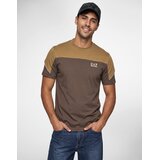 Ea7 Emporio Armani TRAIN ATHLETIC COLOUR BLOCK TEE Smeđa | shoptok.hr
