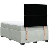  Krevet s oprugama i madracem svjetlosivi 120x190 cm baršunasti | shoptok.hr