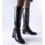 Gemre Black boots with decorative buckle Ernest | Shoptok.si