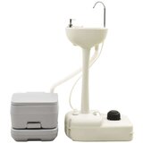  Set prijenosnog toaleta za kampiranje i stalka za pranje ruku | shoptok.hr