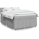  Krevet box spring s madracem svjetlosivi 140x200 cm od tkanine | shoptok.hr