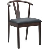  Stolac za blagovanje 2 pcs Svijetlosmeđa i crna | shoptok.hr
