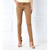 Gemre Dark beige pants with a belt Cadorago | Shoptok.si