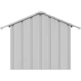 vidaXL Kućica za pse s krovom 85x107x81 cm pocinčani čelik | shoptok.hr