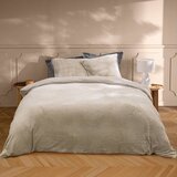 Douceur d intérieur Bež 3-delna posteljnina za zakonsko posteljo/podaljšana iz mikroflanele 240x220 cm Flanou – | Shoptok.si