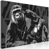  Slika - Pop Art Monkey (1 Part) Narrow Grey 120x80 Cijene