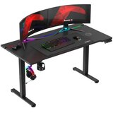 Huzaro Hero 8.7 Crni RGB Električni podesivi sto 140x70cm Cene