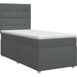  Boxspring krevet s madracem Tamnosiva Jjedan Tkanina | shoptok.hr