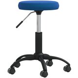 Maison Chic Vrtljiv pisarniški stol - računalniški stol moder žamet, (21784341) | Shoptok.si