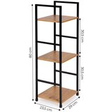 Modern Home Moderna drvena polica LOFT 3, | ePonuda.com