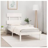  Okvir za krevet masivno drvo bijeli 90x190cm 3FT6 jednokrevetni | shoptok.hr