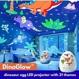 dinoglow led projektor u obliku jaja dinosaurusa sa 21 temom