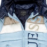 Guess Puhovke HOODED PADDED LS PUFFER W/ZIP Modra | Shoptok.si