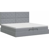  Podesivi krevet s madracem Svjetlosiva 200 x 200 cm Tkanina | shoptok.hr