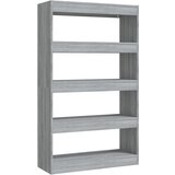Maison Chic Knjižna omara - Knjižni regal siva sonoma 80x30x135 cm, (21723127) Cene