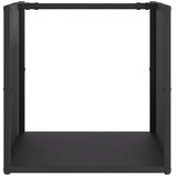  Stalak za drva crni 40x40x40 cm hladno valjani čelik | shoptok.hr